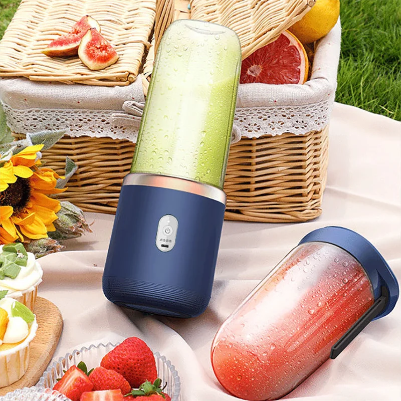 Mini Blender Portable USB – Smoothie Express 400ml (Rechargeable & Compact)