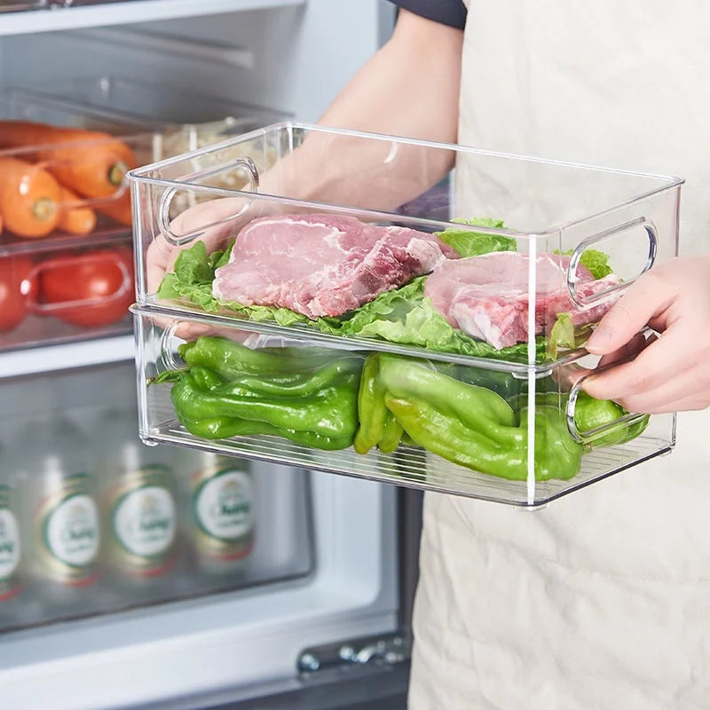 Boîte de Rangement Empilable Multi-Usage – Frigo, Placards & Plus