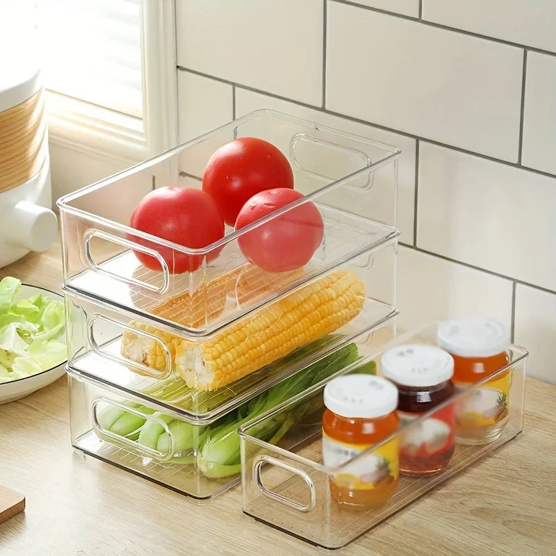 Boîte de Rangement Empilable Multi-Usage – Frigo, Placards & Plus