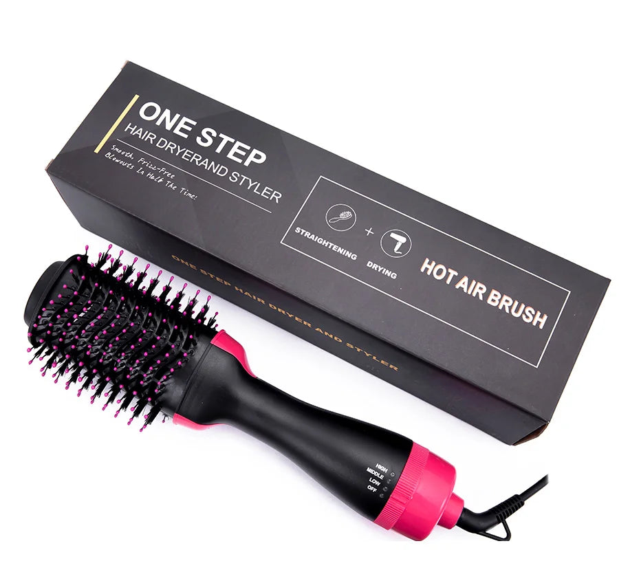 Brosse Sèche-Cheveux 4-en-1 – Séchage, Lissage & Volume Facilement
