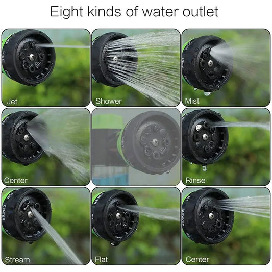 Pistolet d’Arrosage Multifonction avec Réservoir à Savon – 8 Jets Réglables