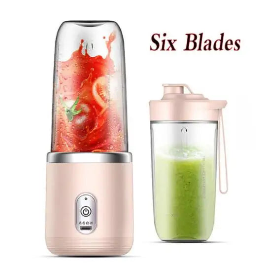 Mini Blender Portable USB – Smoothie Express 400ml (Rechargeable & Compact)