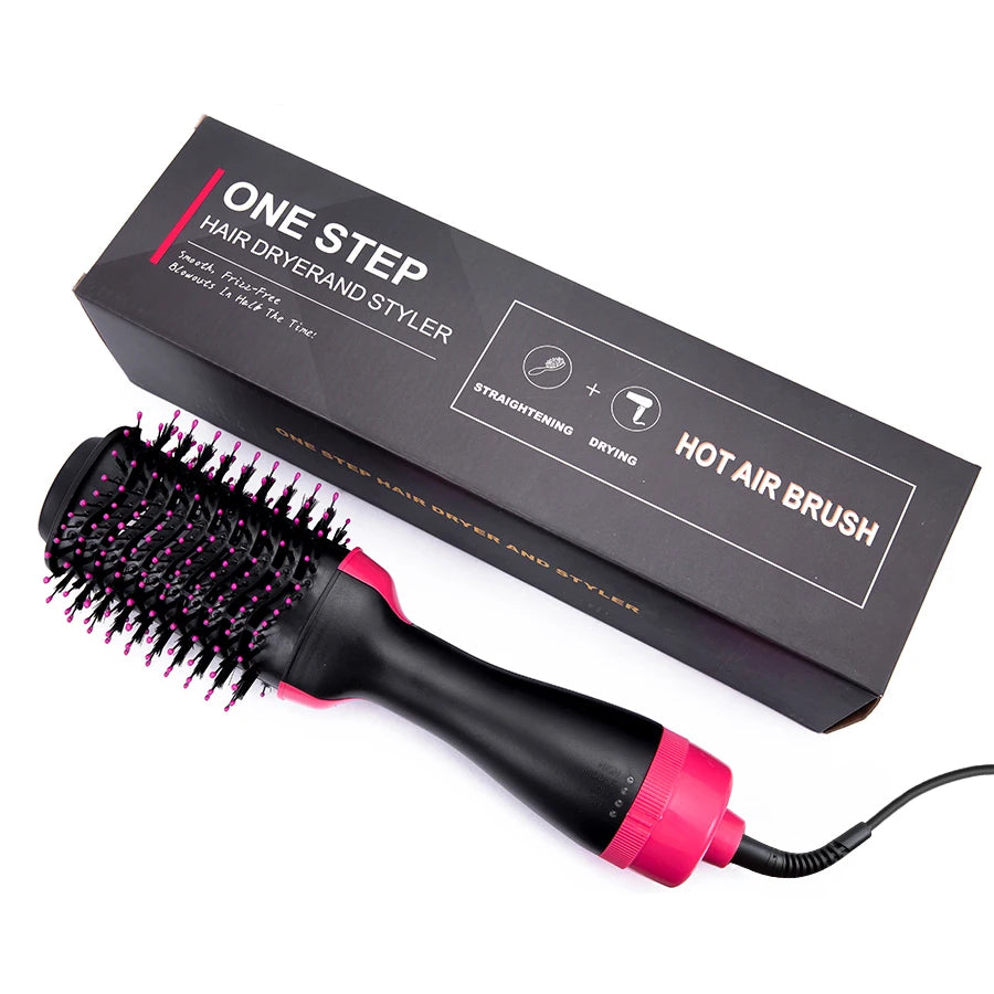 Brosse Sèche-Cheveux 4-en-1 – Séchage, Lissage & Volume Facilement