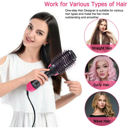 Brosse Sèche-Cheveux 4-en-1 – Séchage, Lissage & Volume Facilement