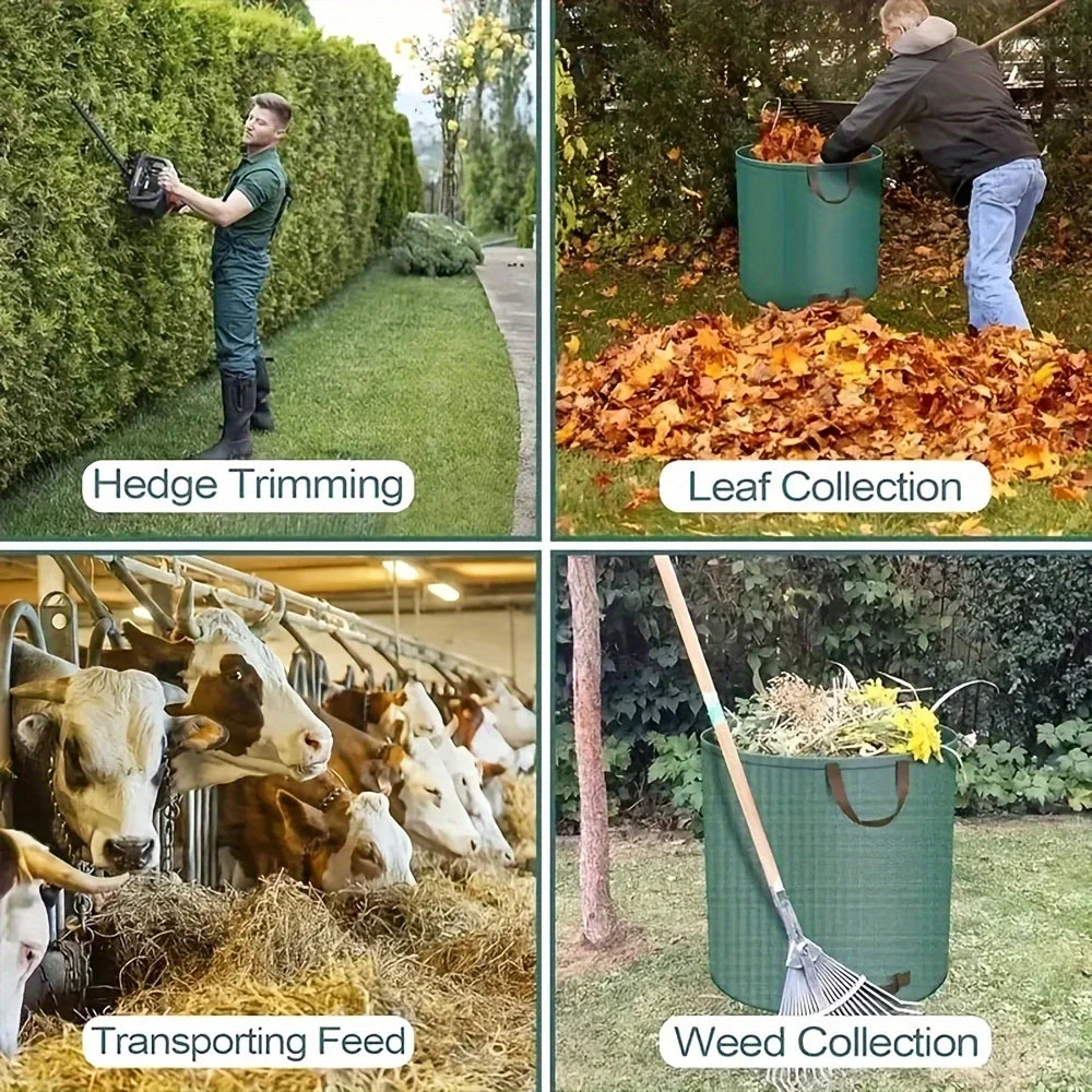 Sac de Jardin Réutilisable – Collecte Facile des Feuilles et Déchets Verts