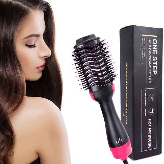 Brosse Sèche-Cheveux 4-en-1 – Séchage, Lissage & Volume Facilement