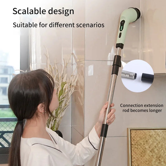 Brosse de Nettoyage Électrique 9 en 1 – Multi-Embouts Rechargeables
