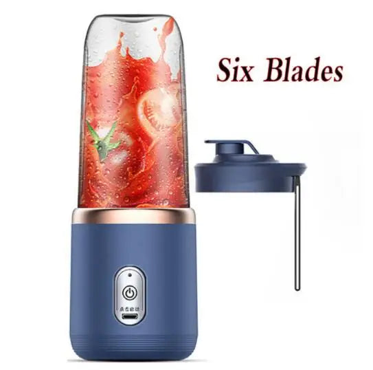 Mini Blender Portable USB – Smoothie Express 400ml (Rechargeable & Compact)
