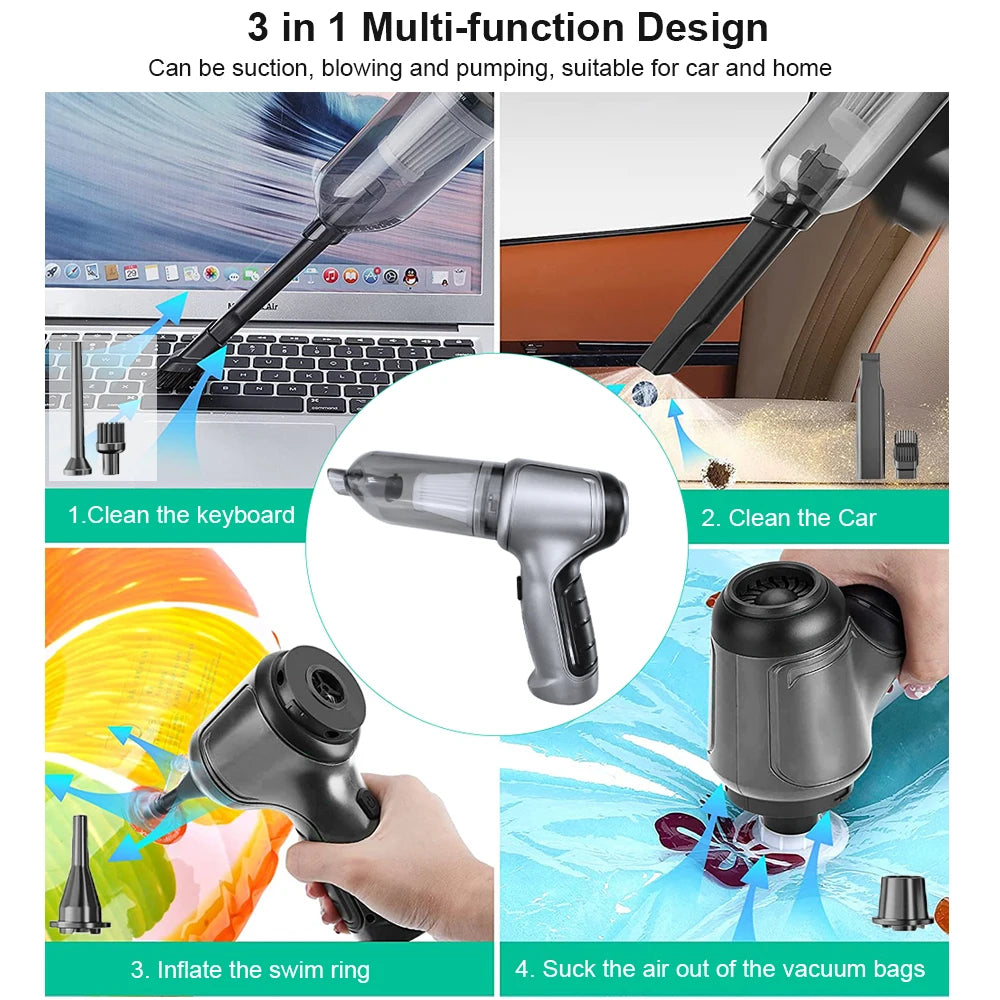 Mini Aspirateur USB Puissant – Nettoyage Voiture, Maison et Claviers