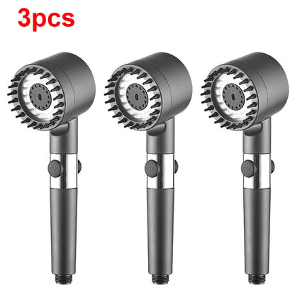 Pommeau de Douche Haute Pression 4 Modes avec Filtre & Stop Eau