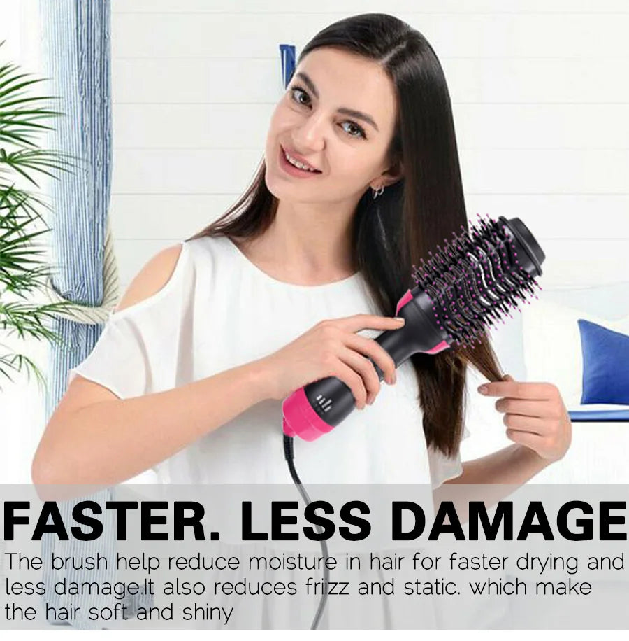 Brosse Sèche-Cheveux 4-en-1 – Séchage, Lissage & Volume Facilement