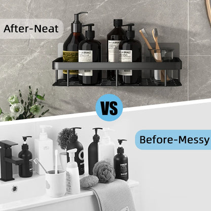🛁 Étagère de Douche Sans Perçage – Aluminium Haute Qualité