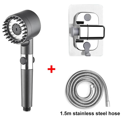 Pommeau de Douche Haute Pression 4 Modes avec Filtre & Stop Eau