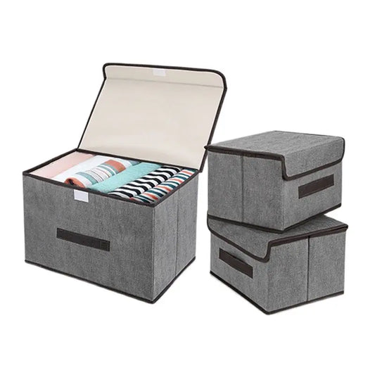 Boîte de Rangement Pliable en Tissu – Grande Capacité
