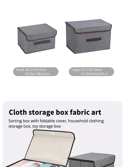 Boîte de Rangement Pliable en Tissu – Grande Capacité