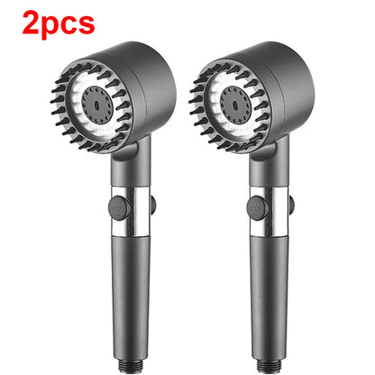 Pommeau de Douche Haute Pression 4 Modes avec Filtre & Stop Eau