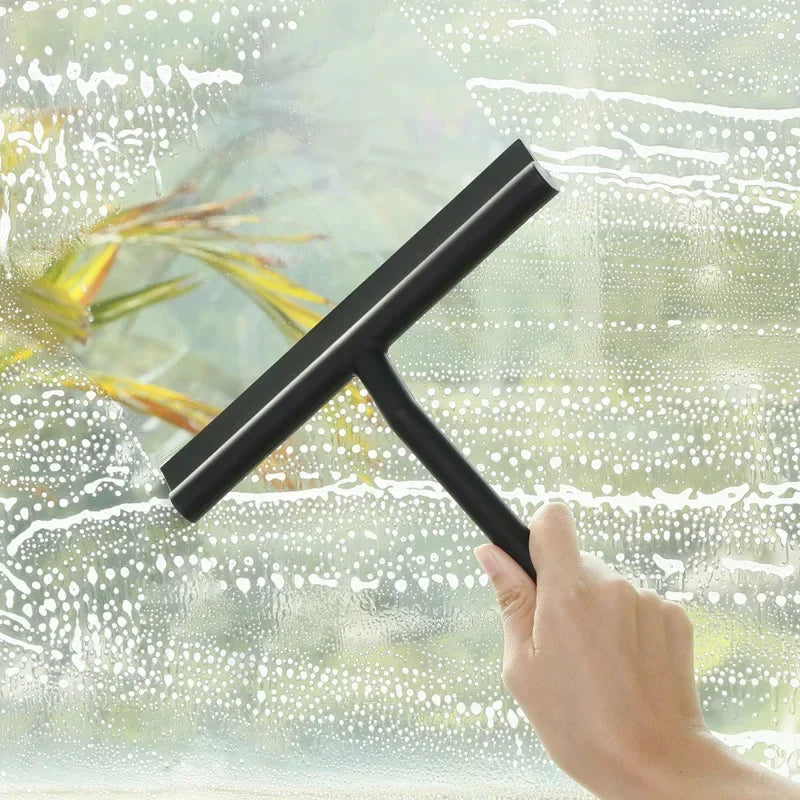 Raclette de Douche Silicone avec Manche Long – Nettoyage Parfait Miroirs et Vitres