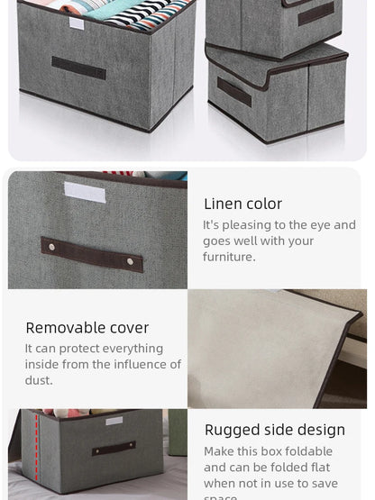 Boîte de Rangement Pliable en Tissu – Grande Capacité
