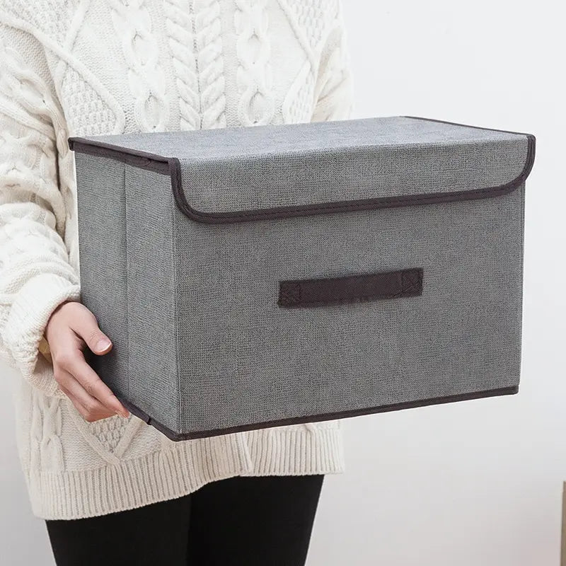 Boîte de Rangement Pliable en Tissu – Grande Capacité