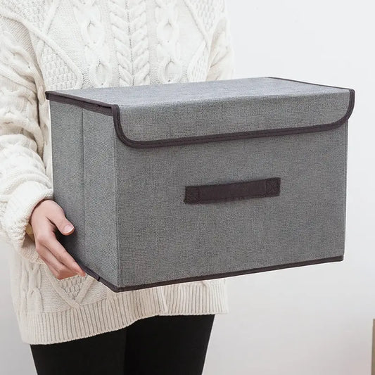 Boîte de Rangement Pliable en Tissu – Grande Capacité