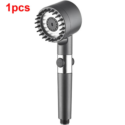 Pommeau de Douche Haute Pression 4 Modes avec Filtre & Stop Eau