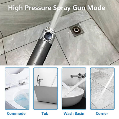 Pommeau de Douche Haute Pression 4 Modes avec Filtre & Stop Eau