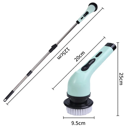 Brosse de Nettoyage Électrique 9 en 1 – Multi-Embouts Rechargeables