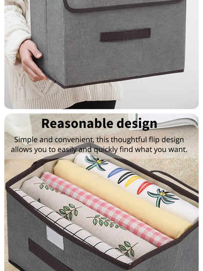 Boîte de Rangement Pliable en Tissu – Grande Capacité