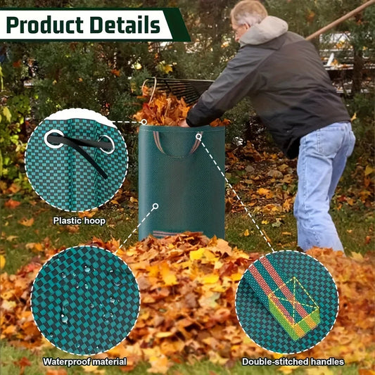 Sac de Jardin Réutilisable – Collecte Facile des Feuilles et Déchets Verts