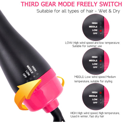 Brosse Sèche-Cheveux 4-en-1 – Séchage, Lissage & Volume Facilement
