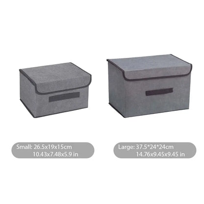 Boîte de Rangement Pliable en Tissu – Grande Capacité