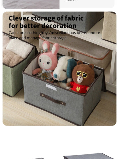 Boîte de Rangement Pliable en Tissu – Grande Capacité