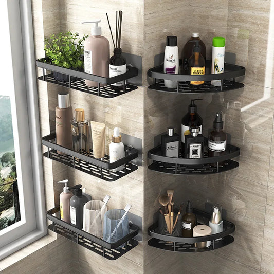 🛁 Étagère de Douche Sans Perçage – Aluminium Haute Qualité