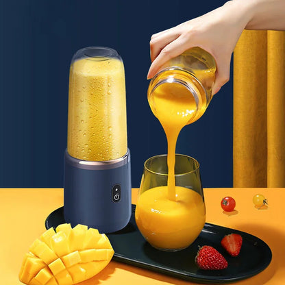 Mini Blender Portable USB – Smoothie Express 400ml (Rechargeable & Compact)
