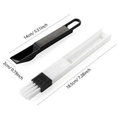 Brosse de Nettoyage 2-en-1 pour Rainures et Claviers