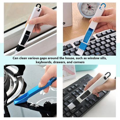 Brosse de Nettoyage 2-en-1 pour Rainures et Claviers