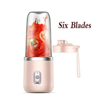 Mini Blender Portable USB – Smoothie Express 400ml (Rechargeable & Compact)