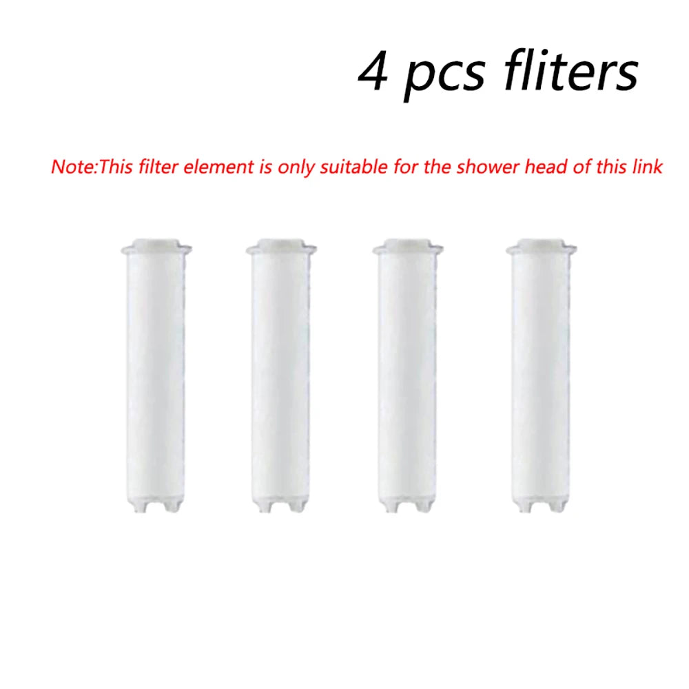 Pommeau de Douche Haute Pression 4 Modes avec Filtre & Stop Eau