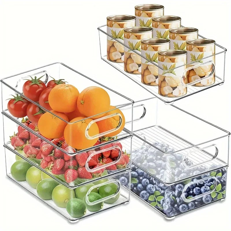 Boîte de Rangement Empilable Multi-Usage – Frigo, Placards & Plus