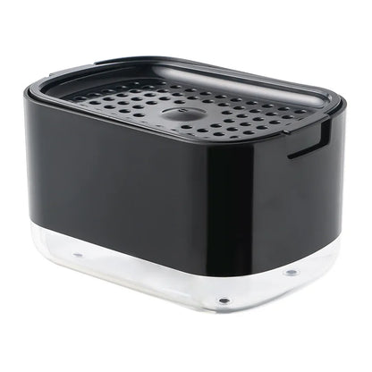 Distributeur de Savon Liquide avec Porte-Éponge – 2-en-1 Compact et Pratique